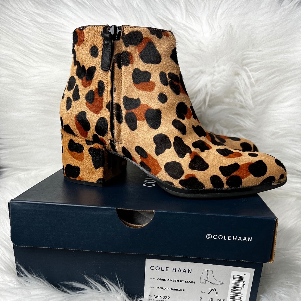 Women's Cole Haan Grand Ambition Jaguar Haircalf Boots - Size 7 1/2